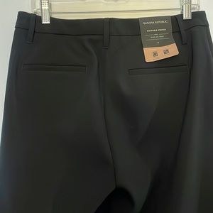 NWT High Rise Wide Leg Crop Pants - Black Slacks